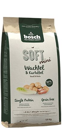 Bosch Soft Mini с перепелкой и картофелем полувлажный корм для собак 1 кг