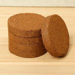 Таблетки кокосовые, d = 10 см, набор 5 шт., без оболочки, Greengo
