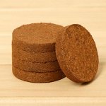 Таблетки кокосовые, d = 6 см, набор 5 шт., без оболочки, Greengo