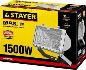 STAYER MAXLight прожектор  1500 Вт галогенный