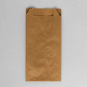 Пакет бумажный фасовочный, крафт, V-образное дно 20 х 10 х 5 см