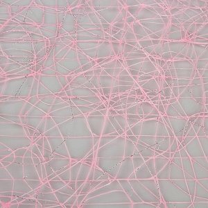 Сетка сизаль металлизированная, BOZA, светло-розовый, 0,53 x 4,57 м