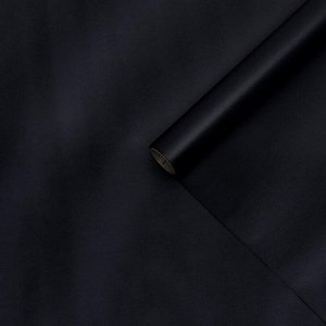 Бумага тишью с ламинацией, цвет черный, 58 см х 5 м 75 микрон