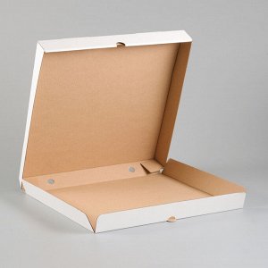 Упаковка для пиццы, белая, 30 х 30 х 4 см