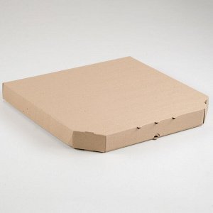 Упаковка для пиццы, бурая, 42 х 42 х 4,5 см