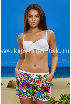 1036 сердечки (M-XL) Шорты пр.