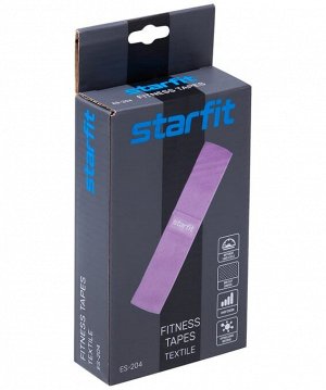 Мини-эспандер STARFIT ES-204 тканевый, низкая нагрузка, фиолетовый