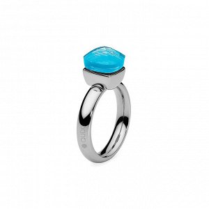 Кольцо Firenze dark aquamarine 16.5 мм Qudo