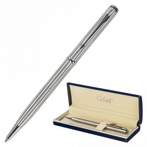 Ручка подарочная шариковая GALANT &quot;Arrow Chrome&quot;, корпус серебристый, хромированные детали, пишущий узел 0,7 мм, синяя, 140408