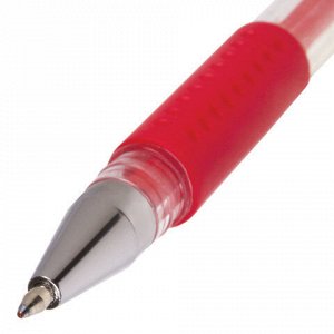 Ручка гелевая с грипом BRAUBERG "Number One", узел 0,5 мм, линия письма 0,35 мм
