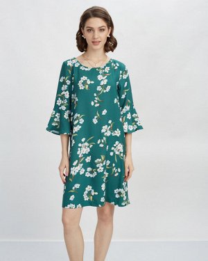 Платье жен. (001817)зелено-голубой
