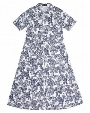 Платье жен. (002125)бело-синий