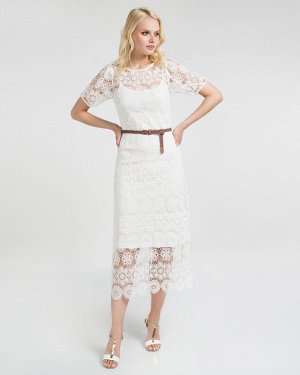 Платье жен. (110602) белый натуральный