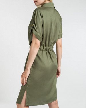 Платье жен. (180316)оливковый