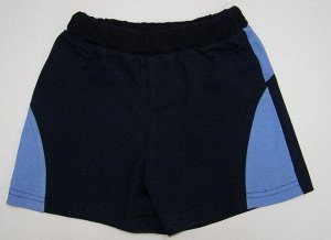 Яркие шорты для мальчика Цвет:основной - темно-синий, вставки - голубой