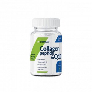 Коллаген CYBERMASS Collagen PEPTIDE & Q10 750мг. - 120 капс.