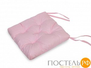 Подушка для стула 45*45 бязь (розовый) (отгружается по 2 шт.)