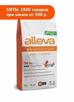 Alleva Equilibrium Maintenance сухой корм для собак средних и крупных пород с курицей и океанической рыбой 12кг