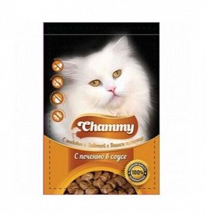 Chammy для кошек пауч с печенью в соусе 85г*24