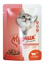 Мурчик для кошек пауч с мясное ассорти в соусе 85г*24