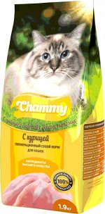 Chammy полнорационный для кошек с Курицей сух 1,9кг *6
