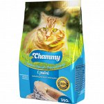 Chammy полнорационный для кошек с Рыбой сух 0,35кг *18