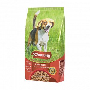 Chammy полнорационный для собак мелких и средних пород с Говядиной 2,5кг *4