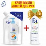 ФА Спайка Крем-мыло Йогурт Миндаль запасн. блок /500 + ФА Спрей д/рук Чистота и Свежесть /500*150