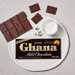 LOTTE «GHANA MILD CHOCOLATE» шоколад мягкий ГХАНА, 70 гр.10шт.*4бл Арт-36822
