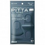 Маска темно-синяя-PITTA MASK REGULAR NAVY 3P