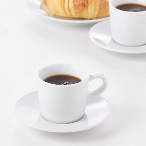 IKEA 365+ ИКЕА/365+ | Чашка для кофе эспрессо с блюдцем, белый | 6 сл