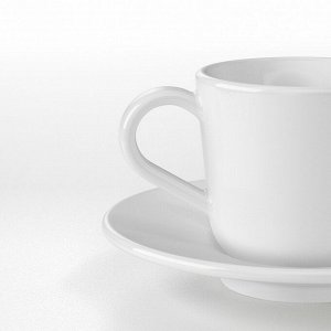 IKEA 365+ ИКЕА/365+ | Чашка для кофе эспрессо с блюдцем, белый | 6 сл