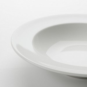 VARDAGEN ВАРДАГЕН | Тарелка глубокая, белый с оттенком | 23 см