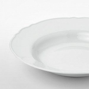 UPPLAGA УППЛАГА | Тарелка глубокая, белый | 26 см