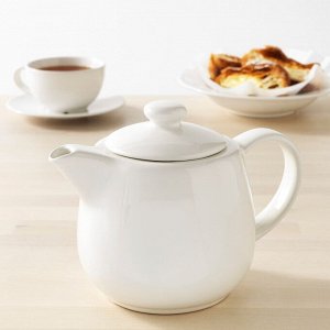 VARDAGEN ВАРДАГЕН | Чайник заварочный, белый с оттенком | 1.2 л