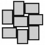 VAXBO ВЭКСБУ | Рама для коллажа на 8 фото , черный | 13x18 см
