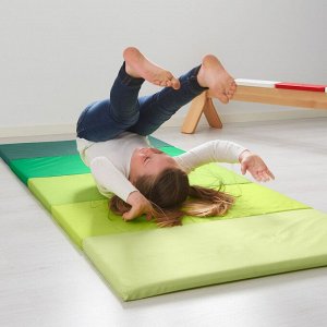 PLUFSIG ПЛУФСИГ | Складной гимнастический коврик, зеленый | 78x185 см