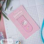 Закладка &quot;Unicorn&quot; розовый