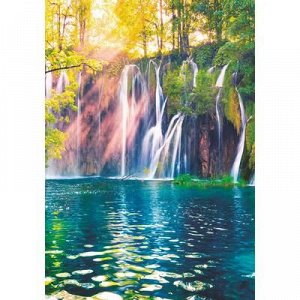 Фотообои "Горный водопад" (4 листа) 140Х200 см