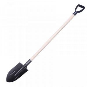 Лопата штыковая, сталь, тулейка 40 мм, деревянный черенок, V-образная ручка