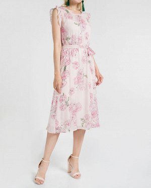 Платье жен. (001148)бежево-розовый