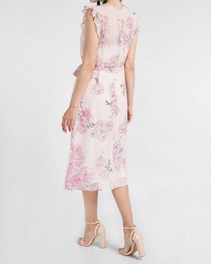 Платье жен. (001148)бежево-розовый