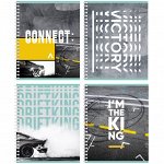 Тетрадь 96л., А5, клетка на гребне BG &quot;Connect&quot;