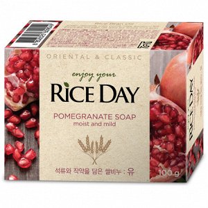 CJ LION "Rice Day" Мыло туалетное 100гр "Гранат и Пион" (Yu)