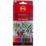Карандаши акварельные Koh-I-Noor &quot;Mondeluz&quot;, 12цв., заточен., картон, европодвес