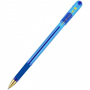 Ручка шариковая MunHwa ""MC Gold"" синяя, 0,7мм, грип, штрих-код