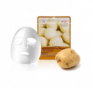 3W Clinic Маска-салфетка 23гр с экстрактом картофеля ( Potato) /100/600 шт/
