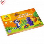 Пластилин Мульти-Пульти &quot;Приключения Енота&quot;, 18 цветов, 360г, со стеком, картон