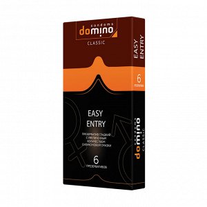 ПРЕЗЕРВАТИВЫ DOMINO CLASSIC EASY ENTRY 6 штук