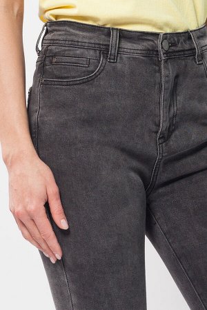 Супер-эластичные укороченные джинсы-скинни с высокой посадкой
